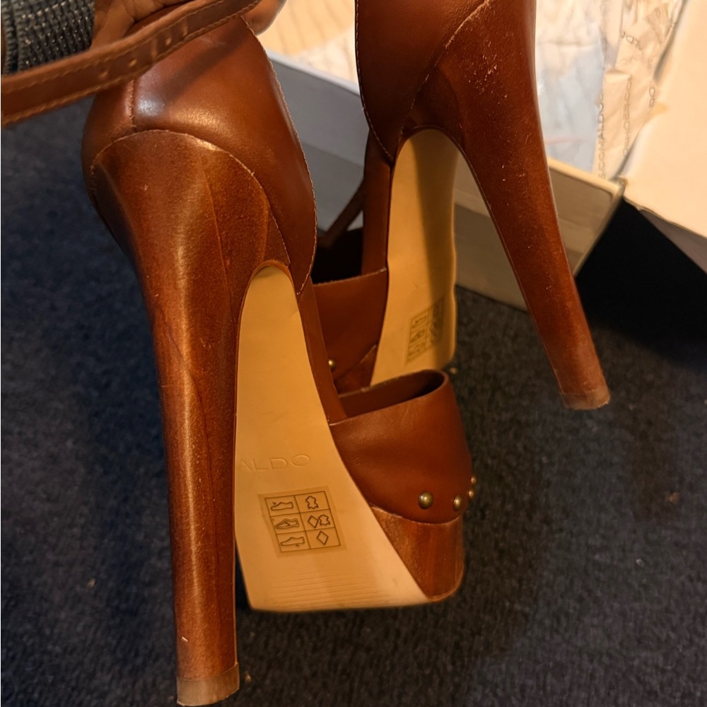 Aldo Women's Brown High Heel Shoes